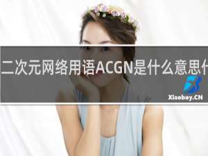二次元网络用语ACGN是什么意思什么梗