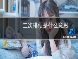 二次排便是什么意思