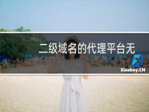 二级域名的代理平台无法与主网站绑定