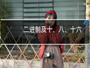 二进制及十、八、十六进制数的换算