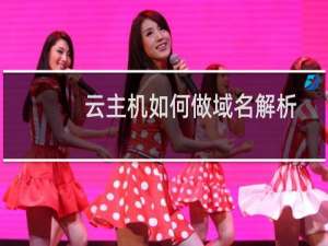 云主机如何做域名解析-云服务器问题