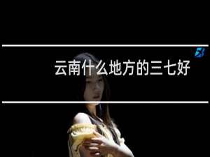 云南什么地方的三七好