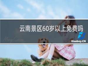 云南景区60岁以上免费吗