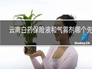 云南白药保险液和气雾剂哪个先用
