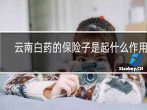 云南白药的保险子是起什么作用的