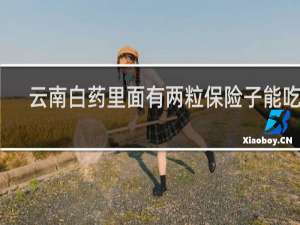 云南白药里面有两粒保险子能吃吗