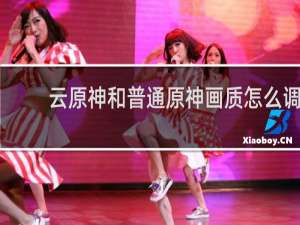 云原神和普通原神画质怎么调