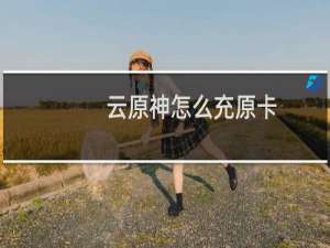 云原神怎么充原卡