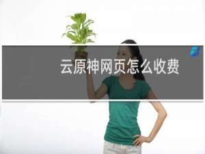 云原神网页怎么收费
