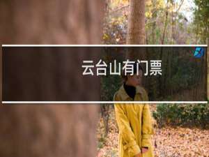 云台山有门票