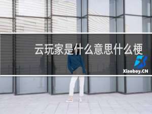 云玩家是什么意思什么梗
