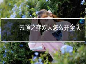 云顶之弈双人怎么开全队