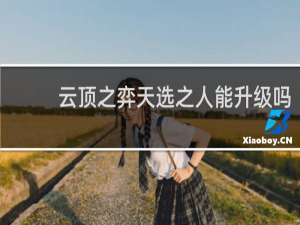 云顶之弈天选之人能升级吗