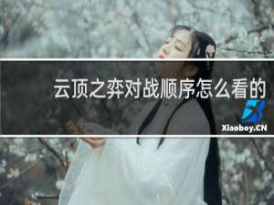 云顶之弈对战顺序怎么看的
