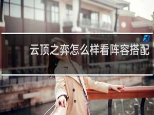 云顶之弈怎么样看阵容搭配