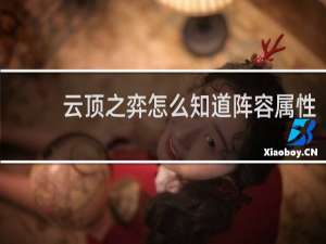 云顶之弈怎么知道阵容属性