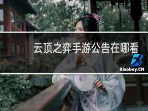 云顶之弈手游公告在哪看