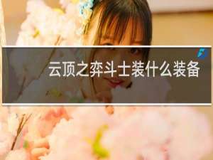云顶之弈斗士装什么装备