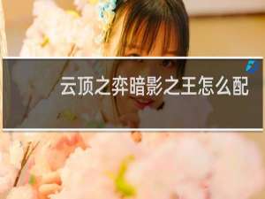 云顶之弈暗影之王怎么配