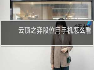 云顶之弈段位用手机怎么看