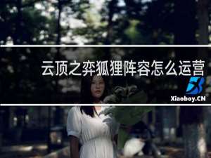 云顶之弈狐狸阵容怎么运营