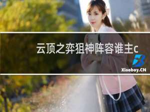 云顶之弈狙神阵容谁主c