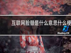 互联网脸替是什么意思什么梗