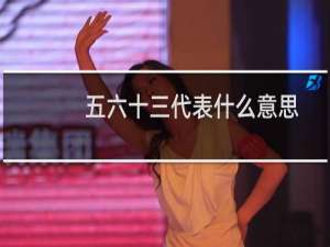 五六十三代表什么意思（五六和十三是什么意思）
