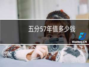 五分57年值多少钱