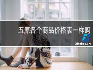五原各个商品价格表一样吗