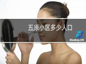 五原小区多少人口