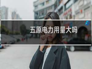 五原电力用量大吗