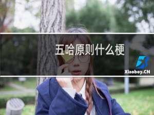 五哈原则什么梗，五哈原则是什么意思？什么梗
