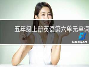 五年级上册英语第六单元单词
