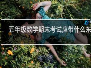 五年级数学期末考试应带什么东西