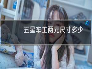 五星车工两元尺寸多少