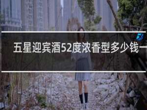 五星迎宾酒52度浓香型多少钱一瓶