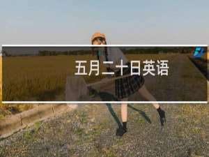 五月二十日英语