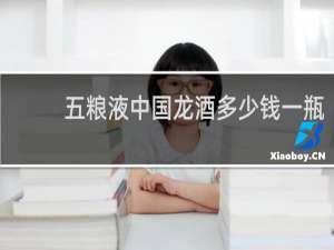 五粮液中国龙酒多少钱一瓶