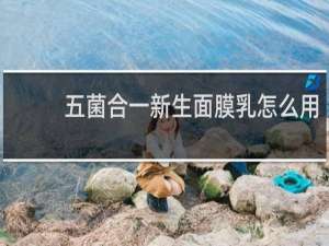 五菌合一新生面膜乳怎么用