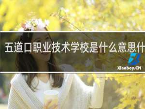 五道口职业技术学校是什么意思什么梗