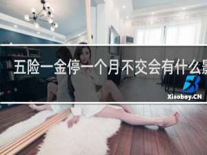 五险一金停一个月不交会有什么影响