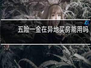 五险一金在异地买房能用吗