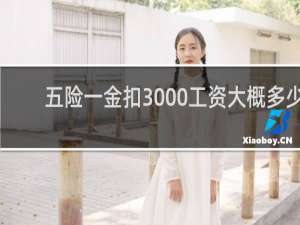 五险一金扣3000工资大概多少