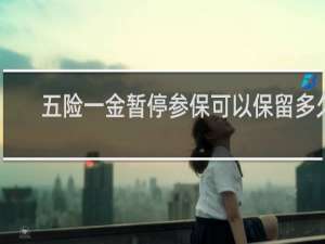 五险一金暂停参保可以保留多久