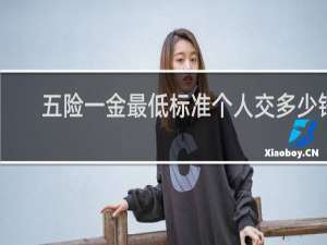 五险一金最低标准个人交多少钱