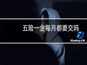 五险一金每月都要交吗