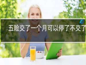 五险交了一个月可以停了不交了吗