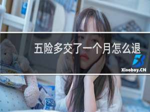 五险多交了一个月怎么退