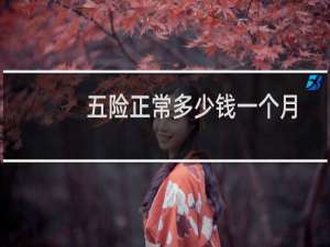 五险正常多少钱一个月